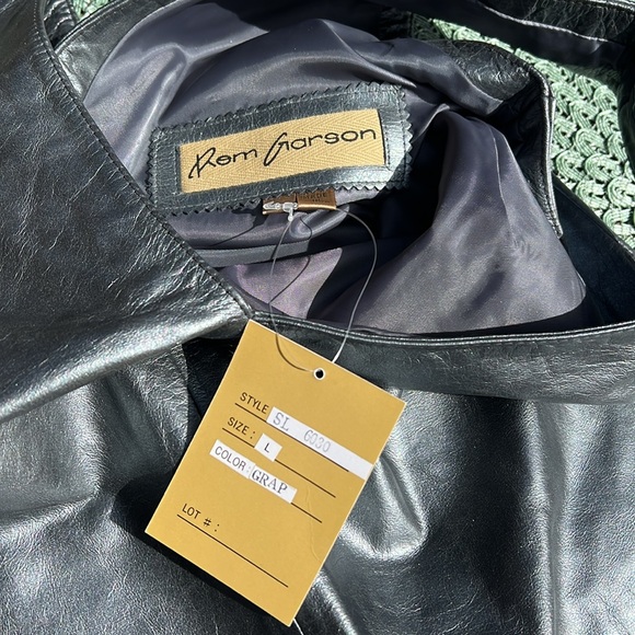 NWT REM Garson Gray Leather women’s top.soft, supple and gorgeous. - Picture 5 of 11